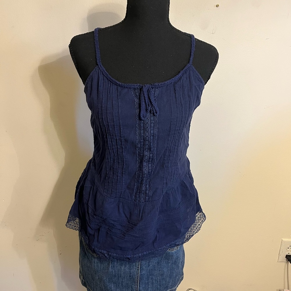 Old Navy Navy Sleeveless Spaghetti Strap Cami Top